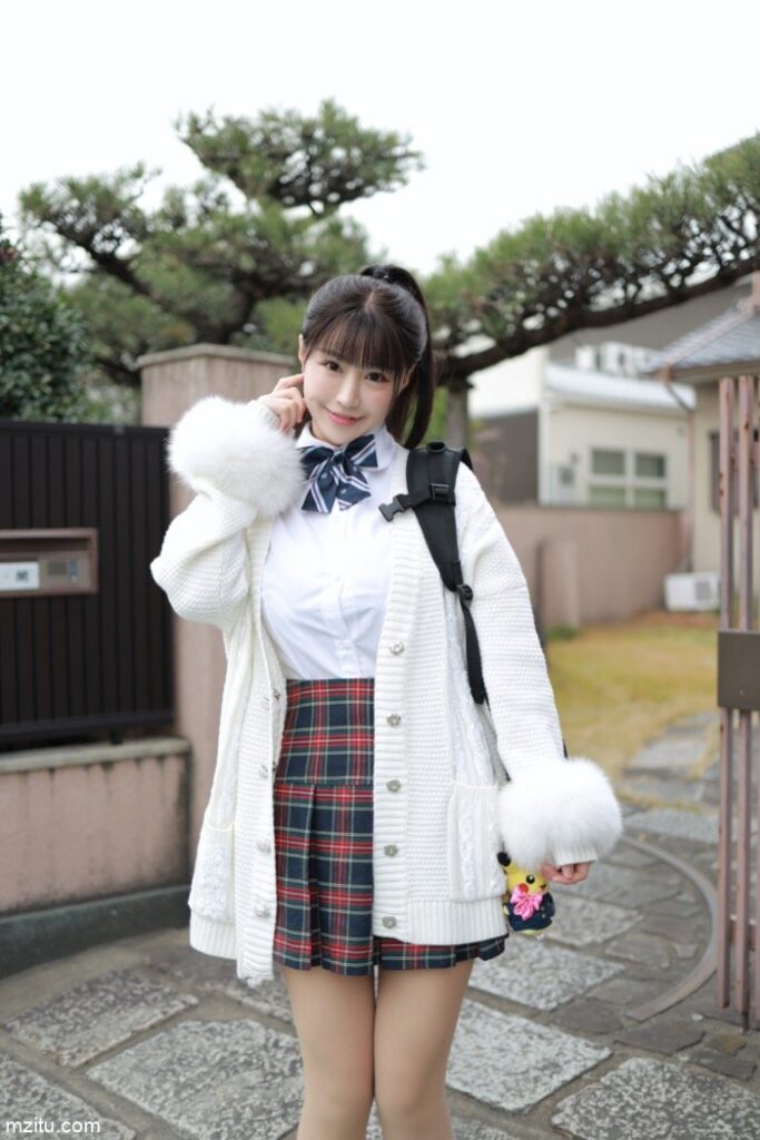 甜美小姐姐朱可儿：下课后来一场尾随的约会-JK图库