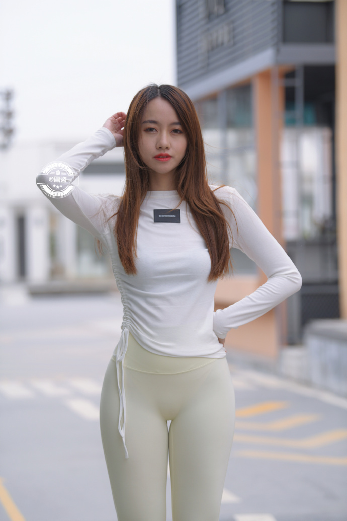 图片[1]-漂亮的白色瑜伽裤女孩 J1441 696P1V-21.4GB-JK图库