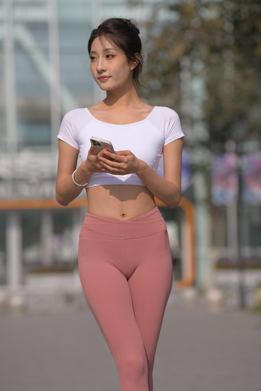 图片[1]-粉红色瑜伽裤女孩J4915 583P1V-26.4GB-JK图库