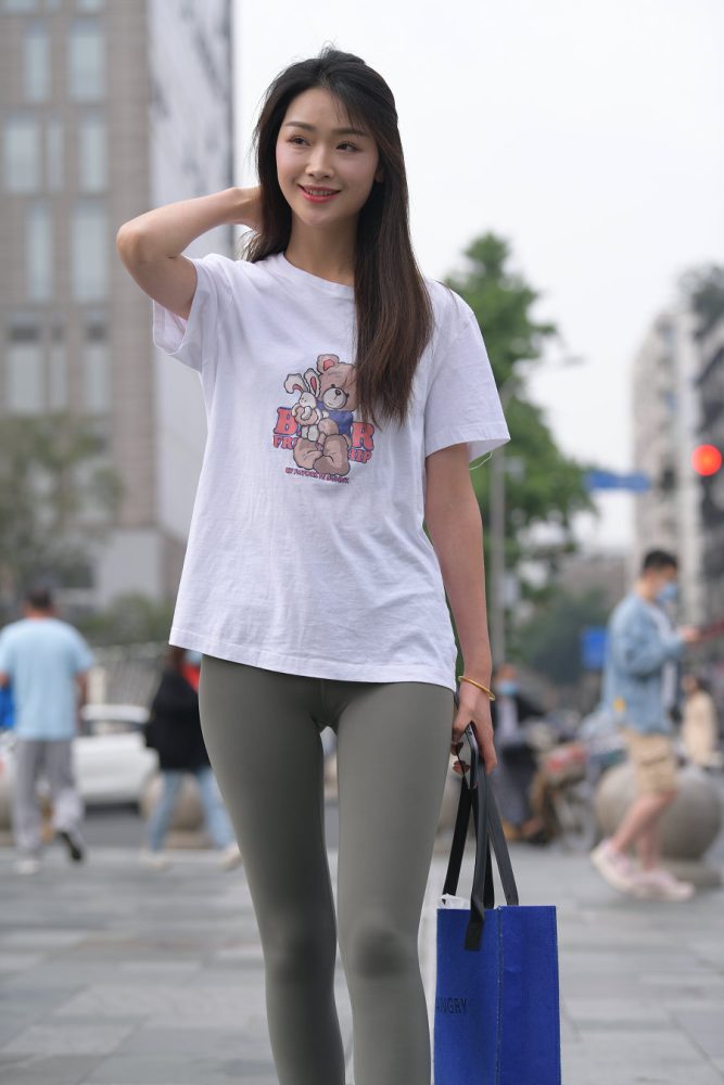 一身休闲装的瑜伽裤女孩J2961 709P1V-24.1GB-JK图库