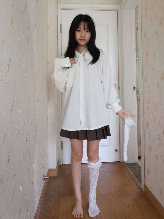 图片[1]-百褶裙可爱又大方的小姑娘【122P】20002-JK图库