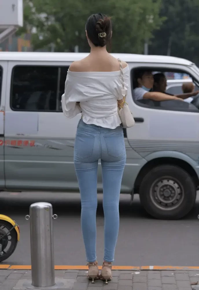 紧身牛仔裤优雅小女人J2238 322P1V-14.1GB-JK图库