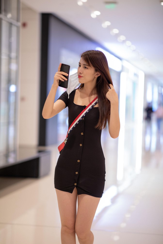 图片[3]-逛商场的黑色包臀裙美丽女孩【385P】00050-JK图库