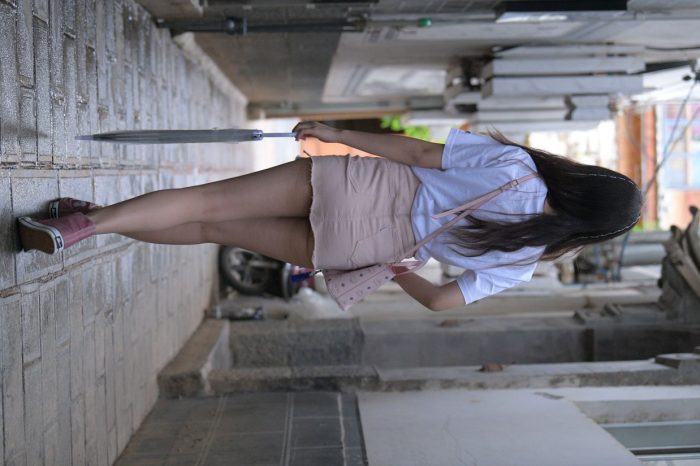 非常清纯甜美的短裙姑娘在逛街【458P】00052-JK图库