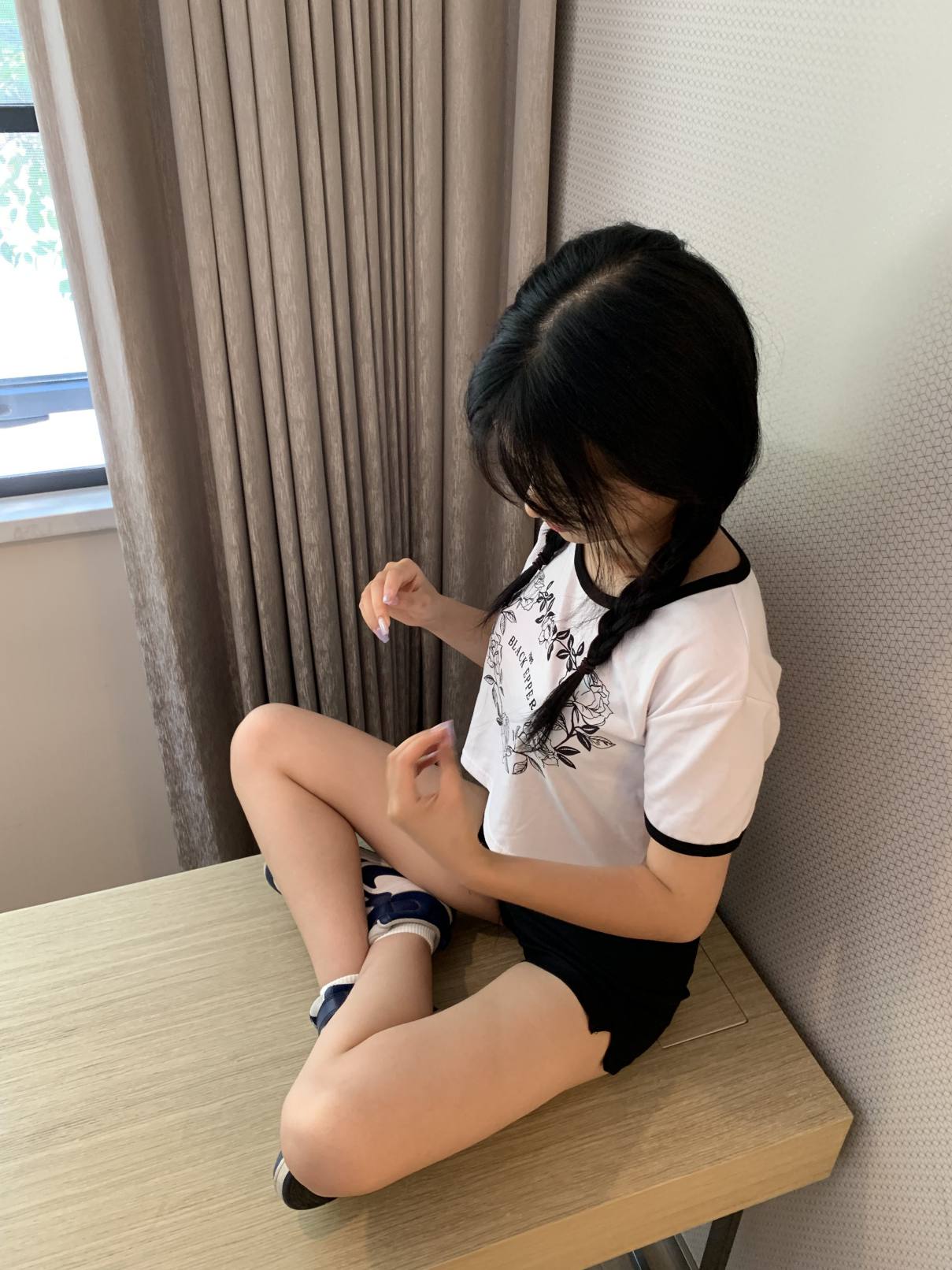 图片[4]-调皮的白袜女孩【149P】20017-JK图库