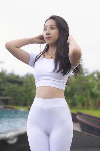 图片[2]-白色瑜伽裤柔情女孩 J1406 554P2V-21.1GB-JK图库