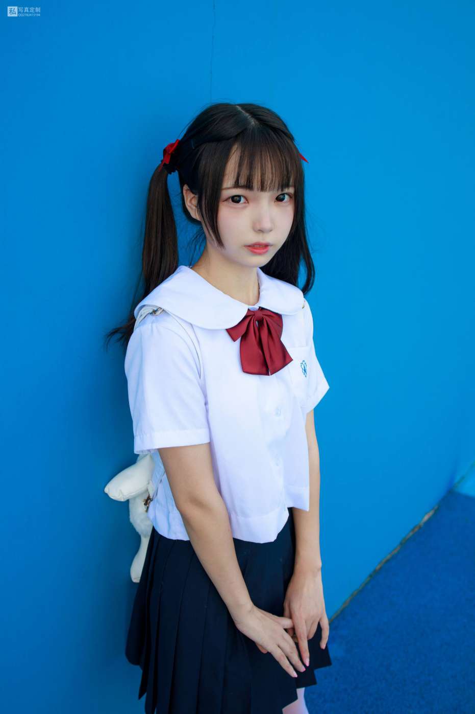 图片[2]-眼神好清澈的双马尾白丝女孩【75P】20019-JK图库