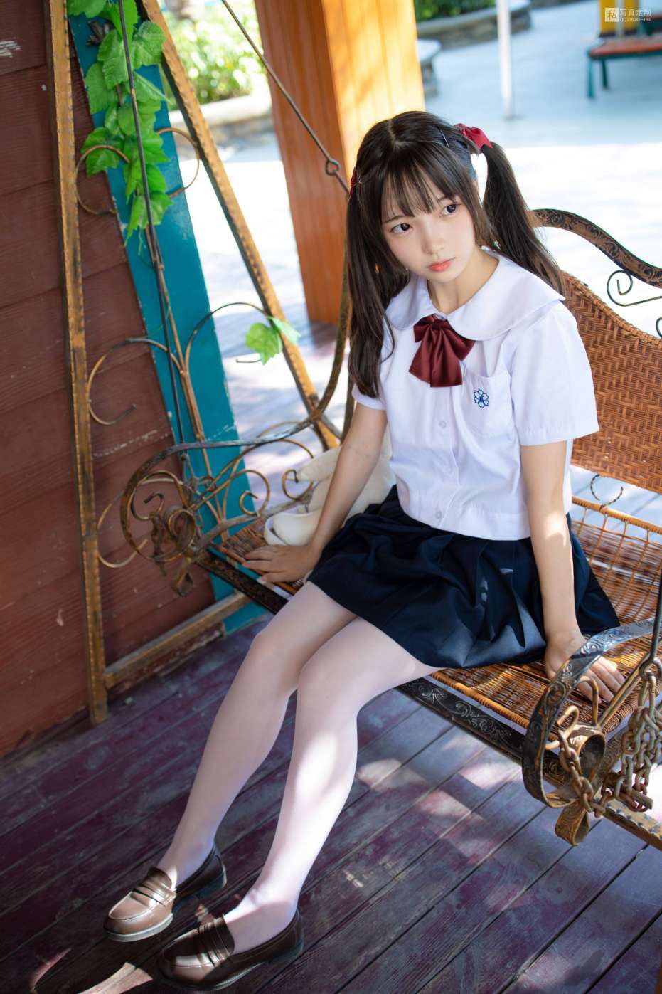图片[3]-眼神好清澈的双马尾白丝女孩【75P】20019-JK图库
